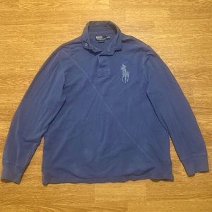 XL Blue Ralph Lauren Long Sleeve Shirt